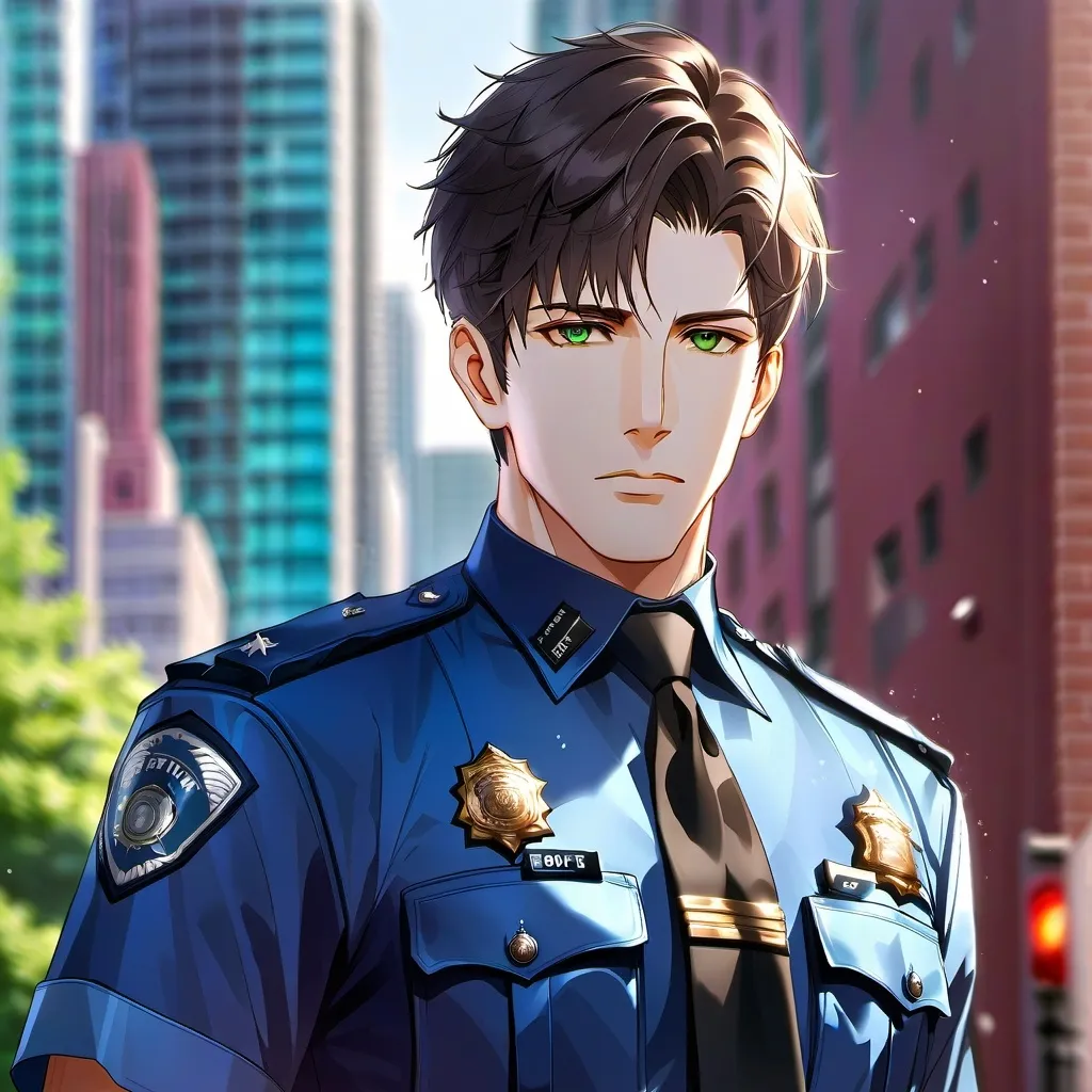 chat with ai character: police meeting 