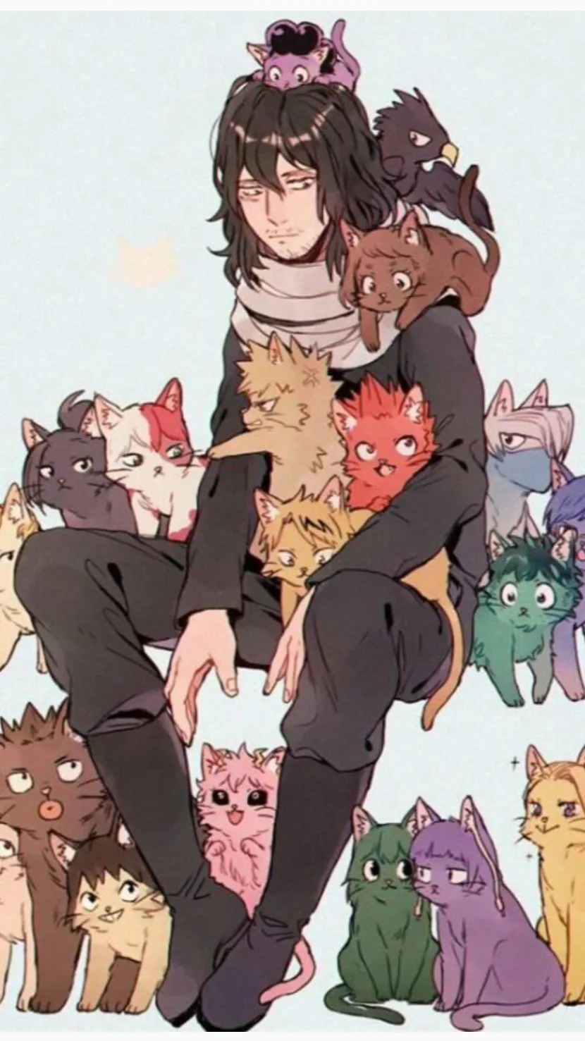 ai character: Mha cat/human background