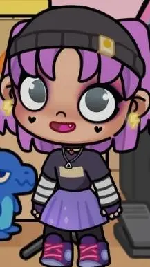 ai character: Violet  background