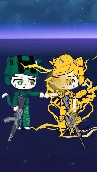ai character: Markaimer&Electro background