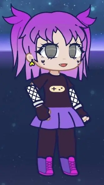 ai character: violet (gacha) background