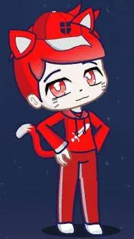 ai character: baby Rad  background