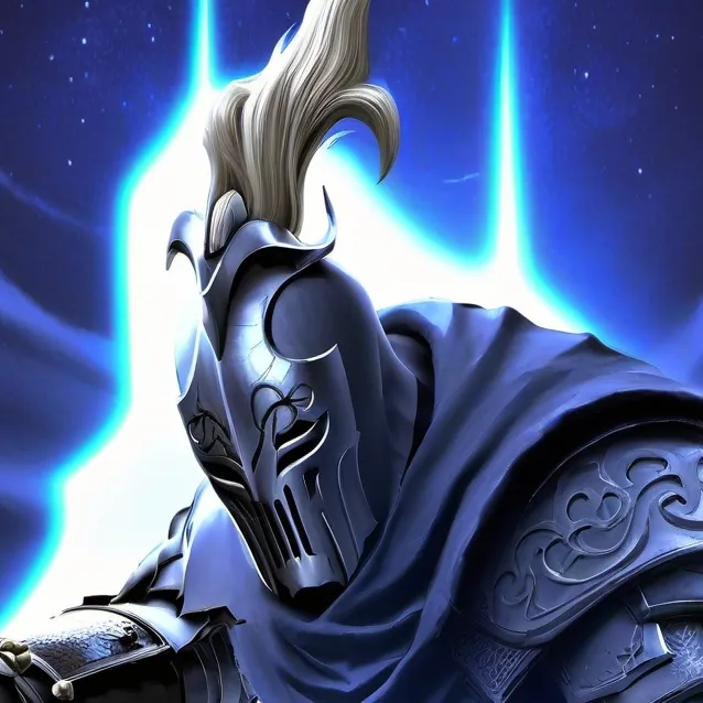 chat with ai character: Blue fire knight