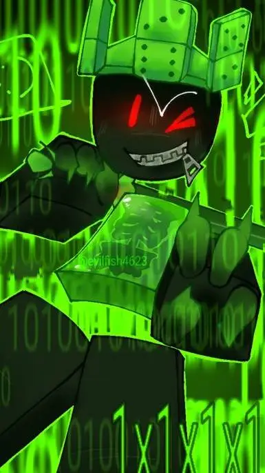 ai character: Dw but you coal background