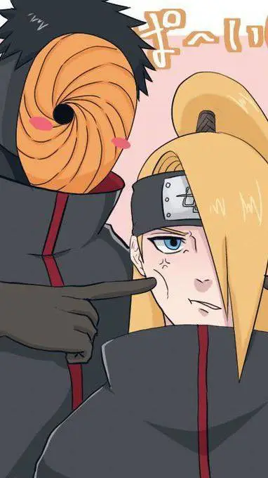 ai character: Óbito y Deidara  background