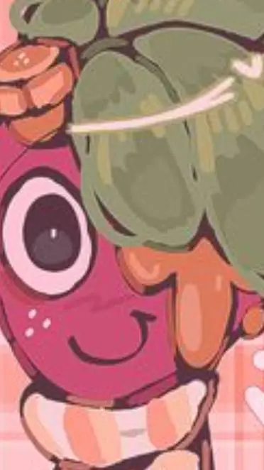 ai character: ¿¡🍓🟡berryfunny🟡🍓!? background