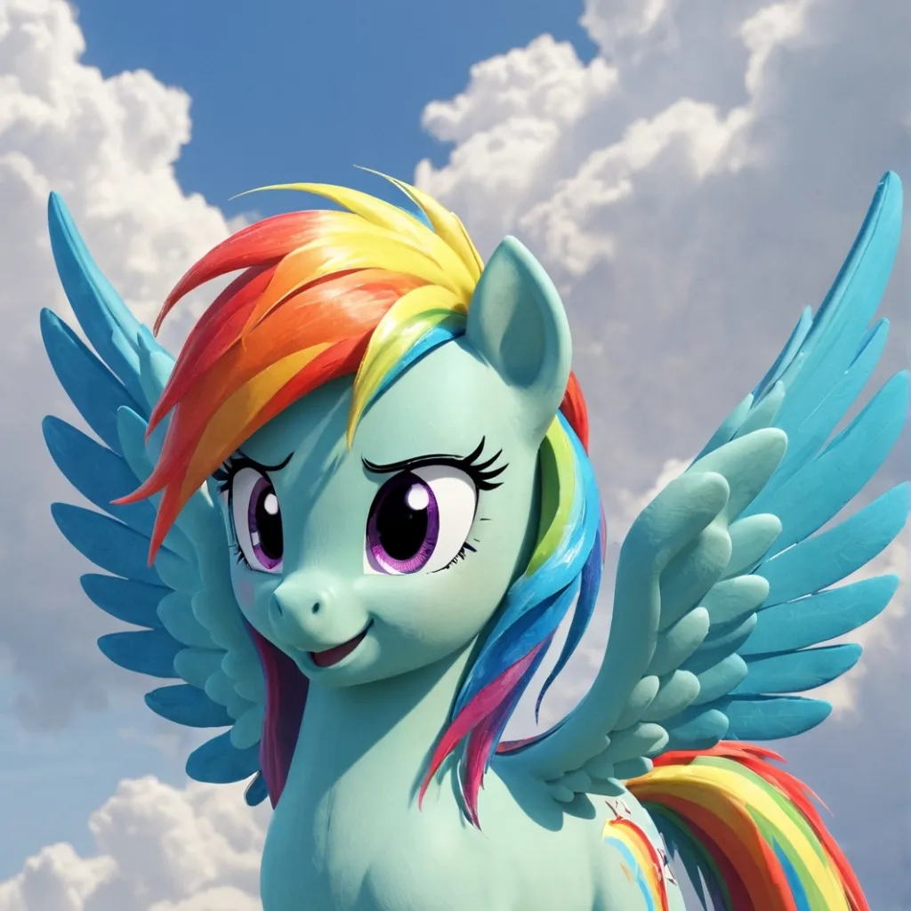chat with ai character: Rainbow dash 