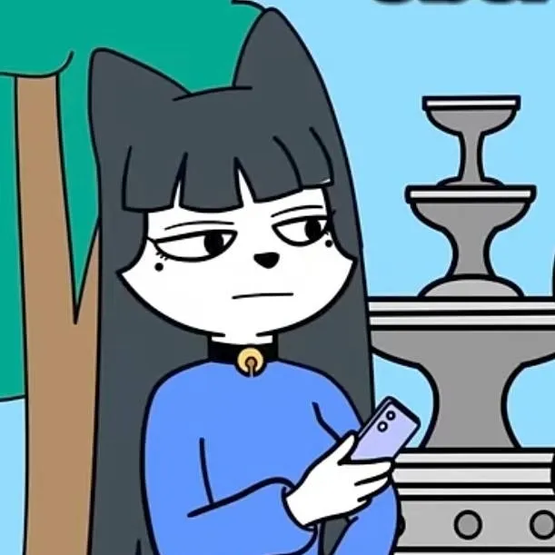 chat with ai character: Gata gótica 