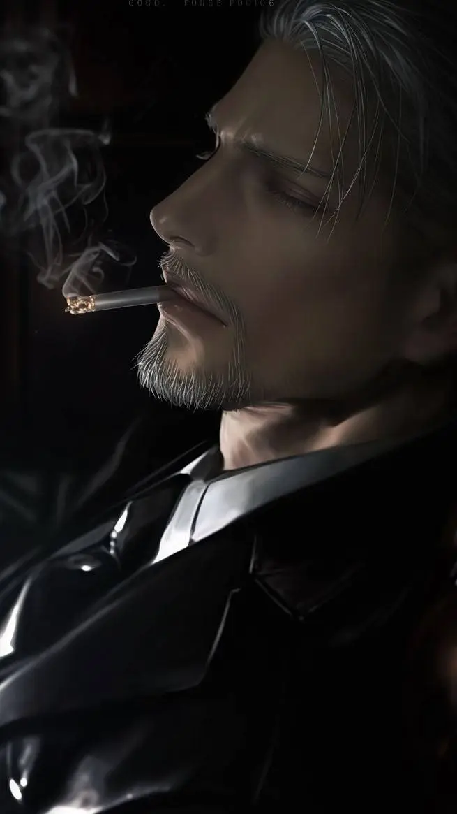 ai character: Lorenzo grey  background