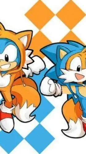 ai character: Sontails 💙💛 background
