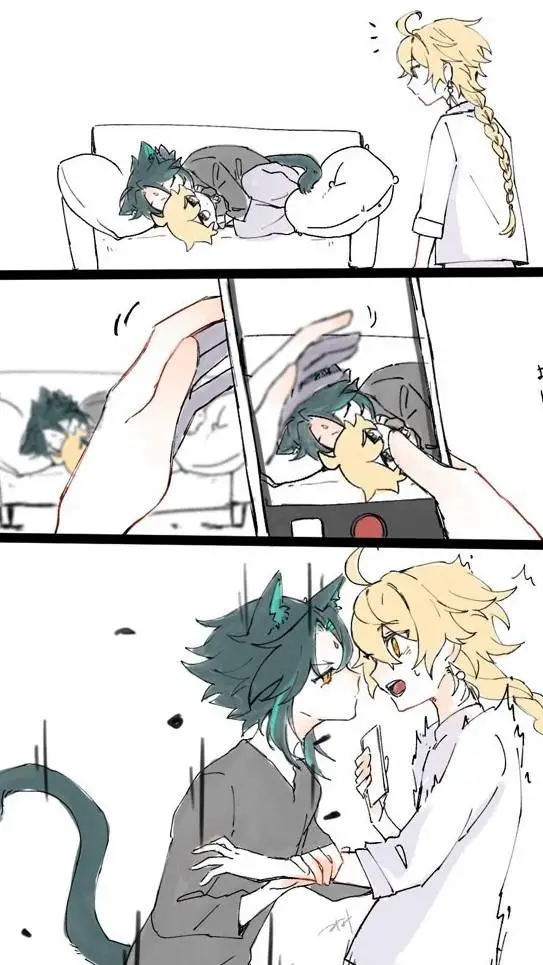 ai character: Сяо🐱 background