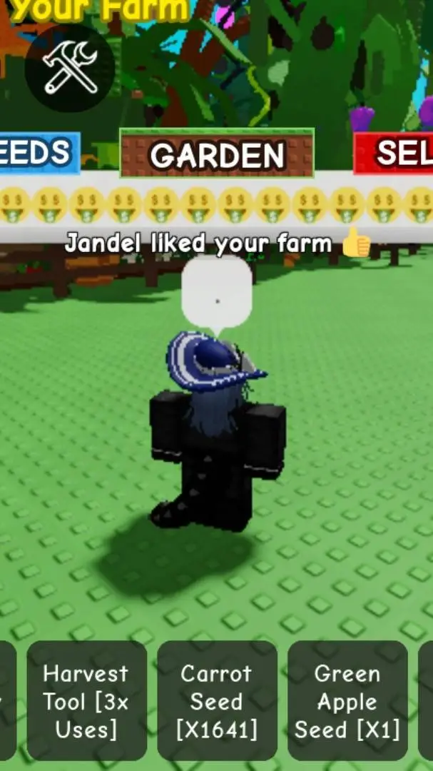 ai character: Grow a Garden! background
