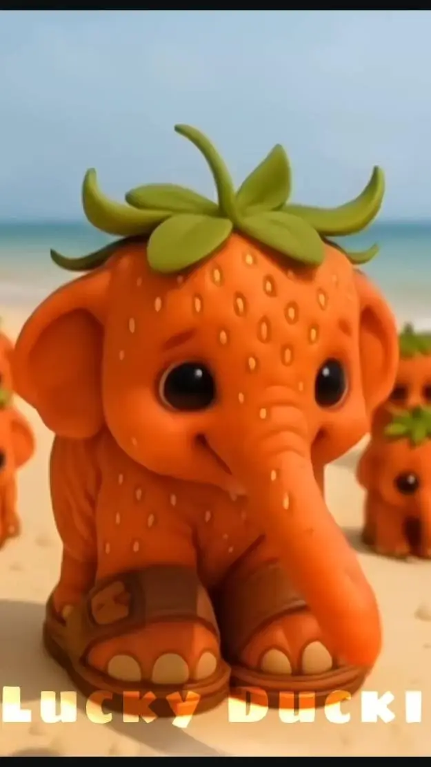 ai character: Los straberry 🐘 background
