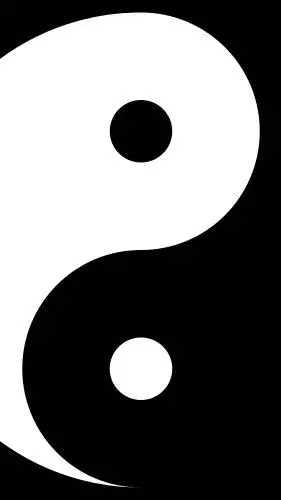 ai character: Yin e yang  background