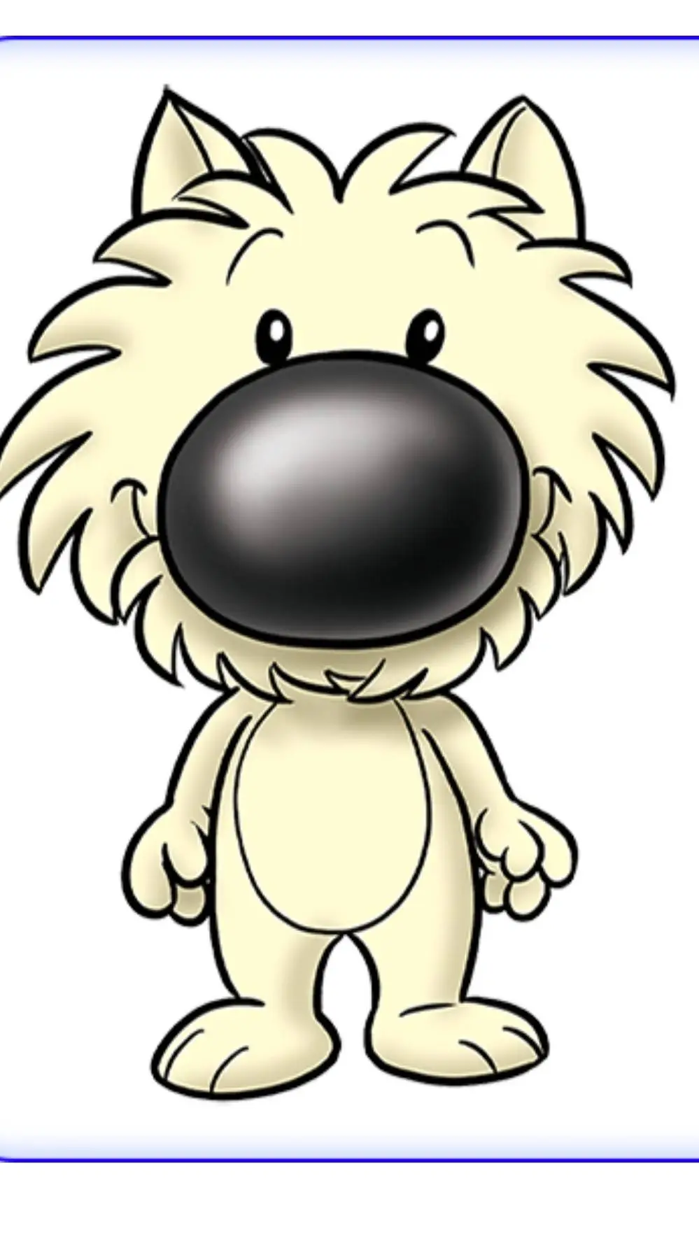 ai character: westie  background