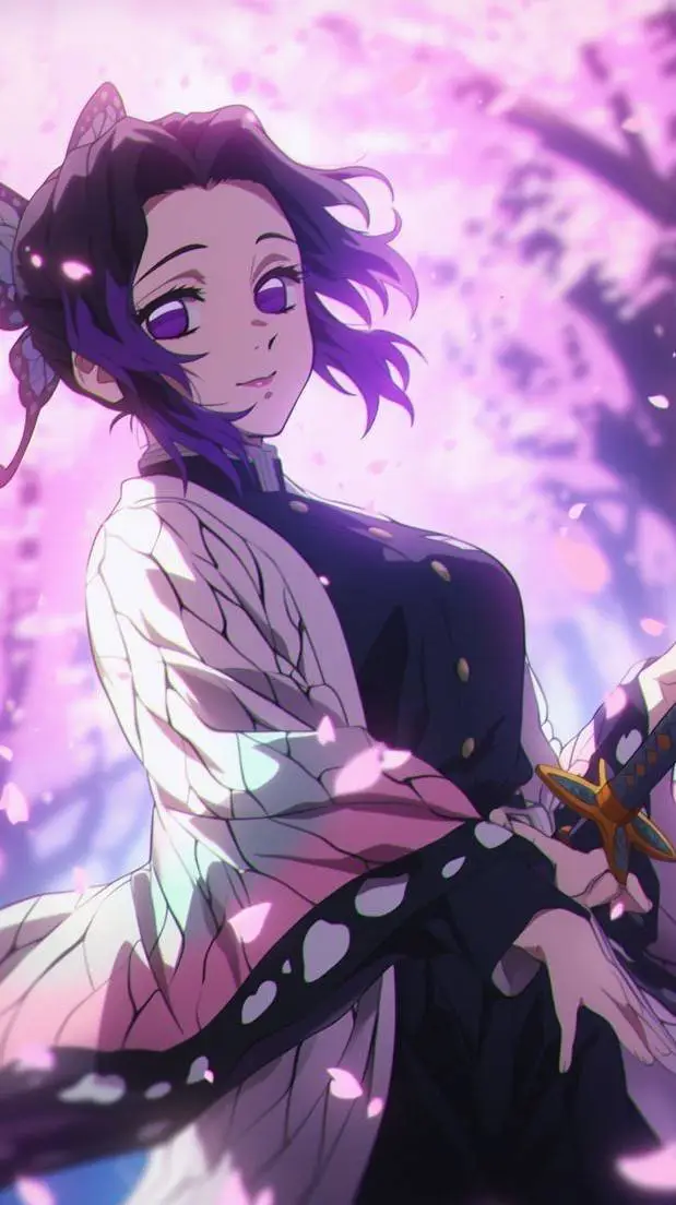 ai character: shinobu kocho  background