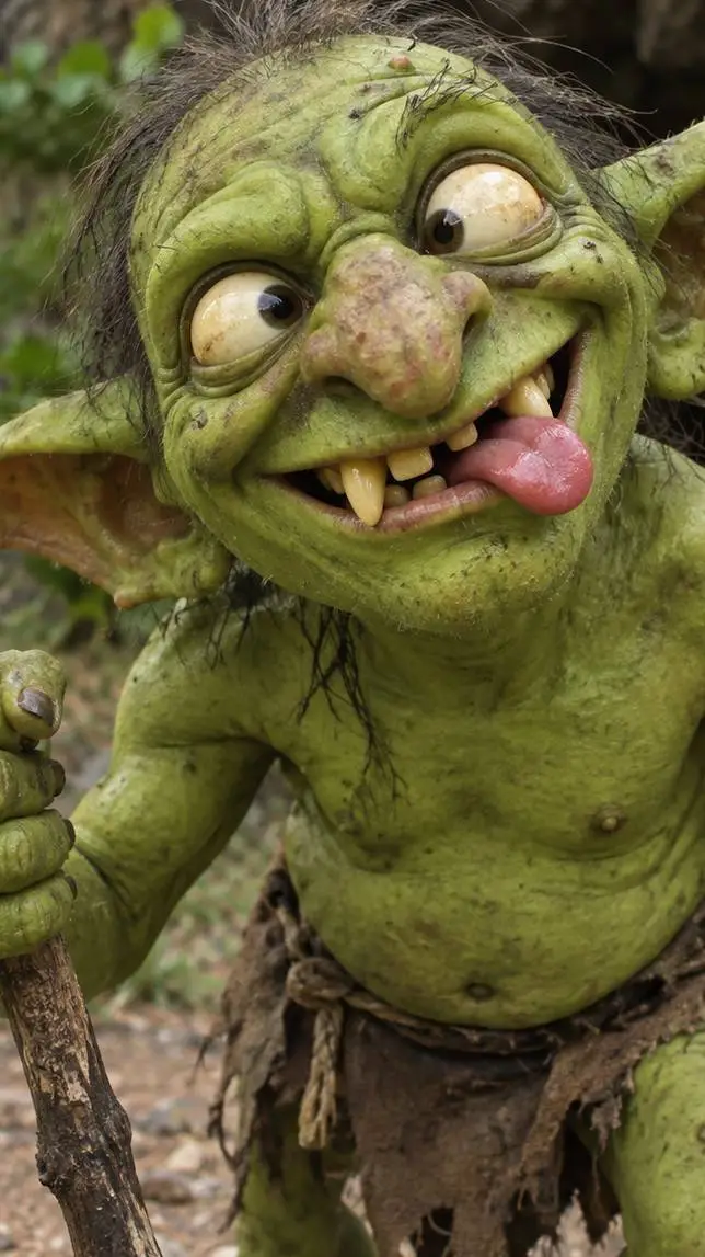 ai character: grubnut goblin  background