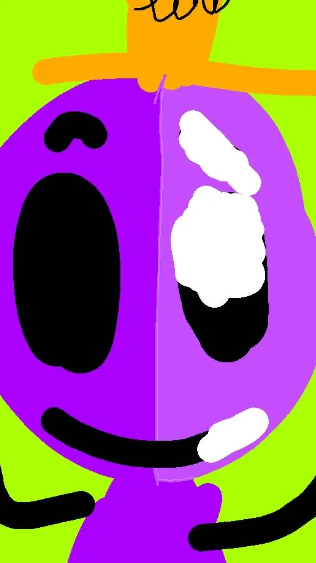 ai character: Mr purple background