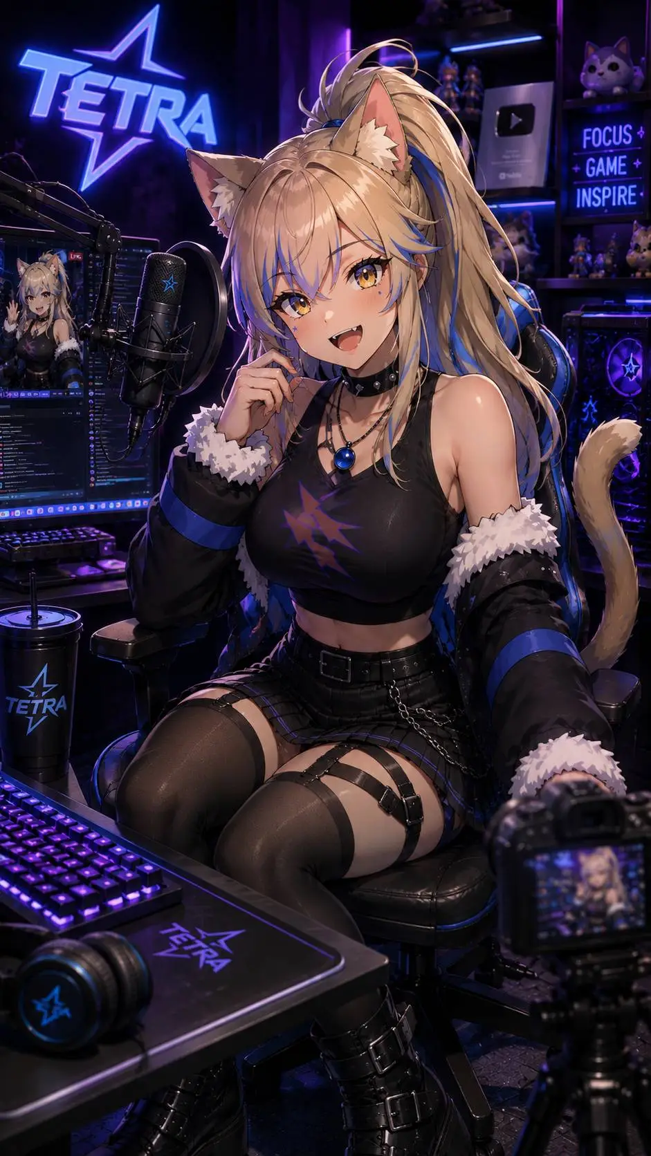 ai character: Tetra background