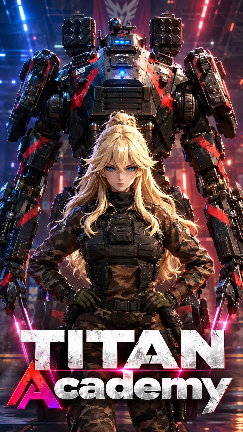 ai character: Titan Academy  background