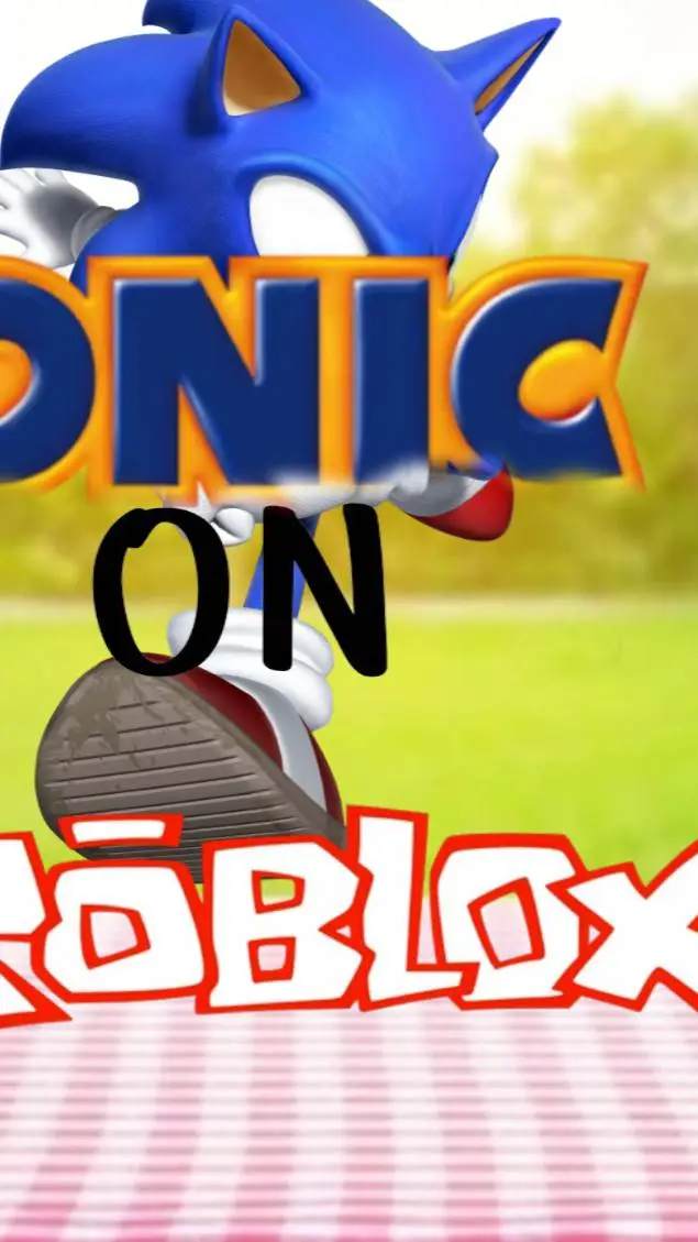 ai character: roblox meets Sonic background