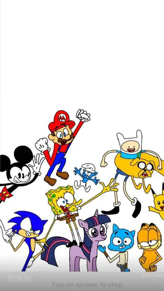 ai character: cartoon characters background