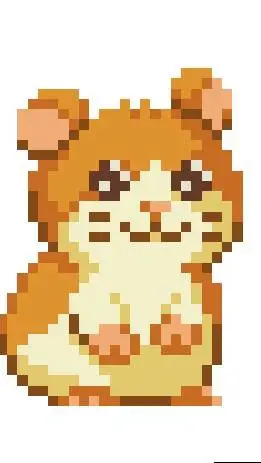 ai character: cute Ham background