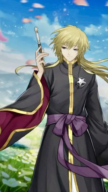 ai character: alone= handes background