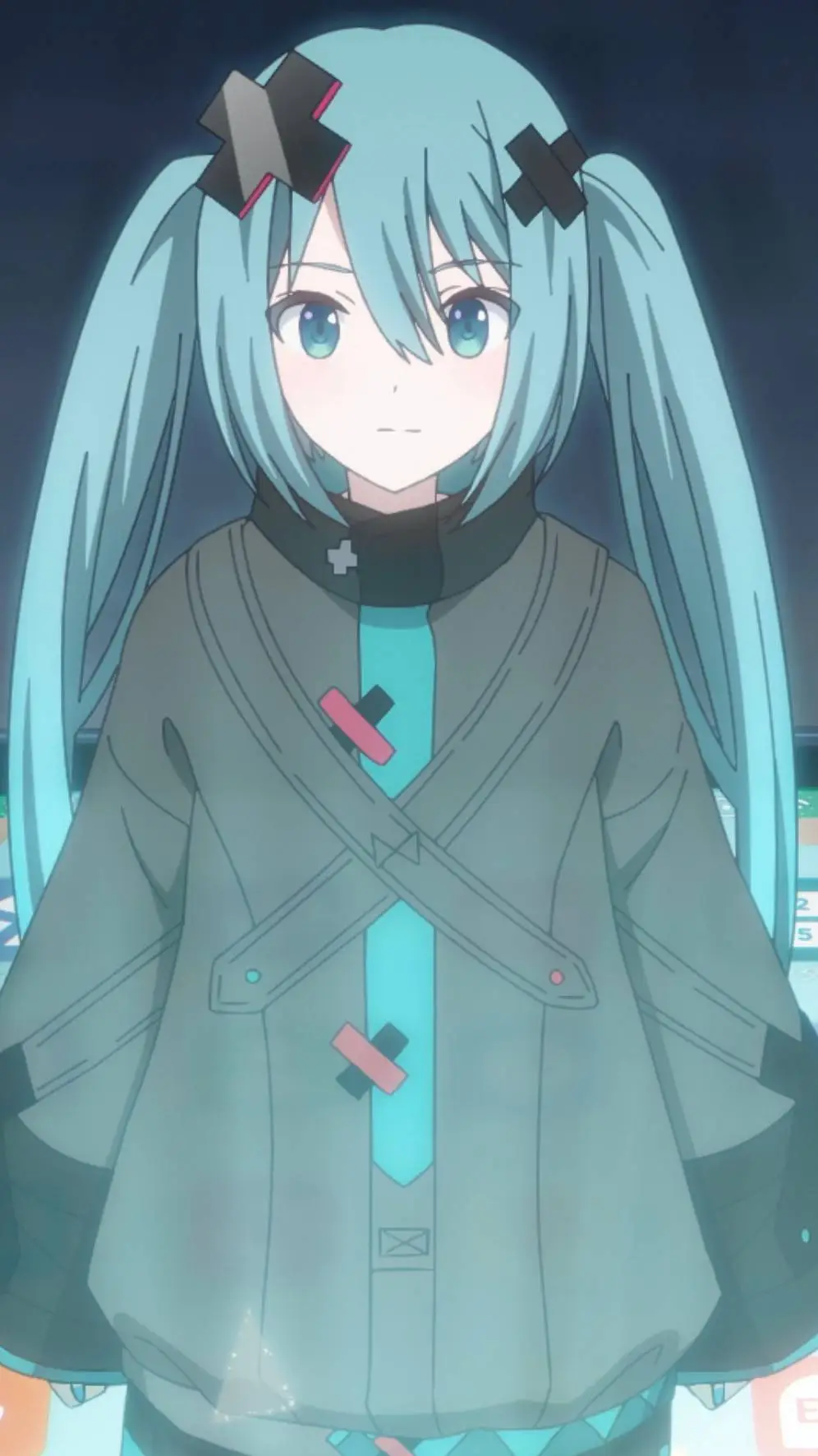 ai character: Hatsune miku background