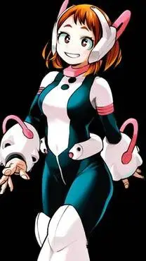 ai character: uraraka  background