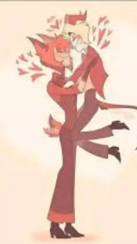 ai character: alastor x lucifer background