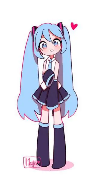 ai character: hatsune miku  background