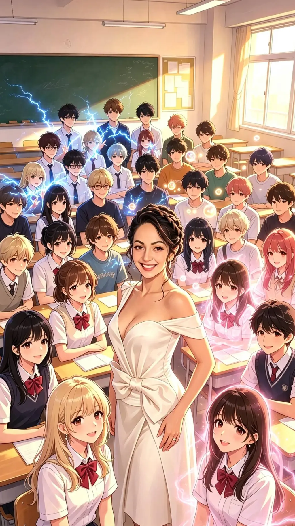 ai character: ESCOLA DE PODERES background