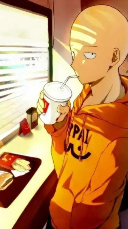ai character: saitama background