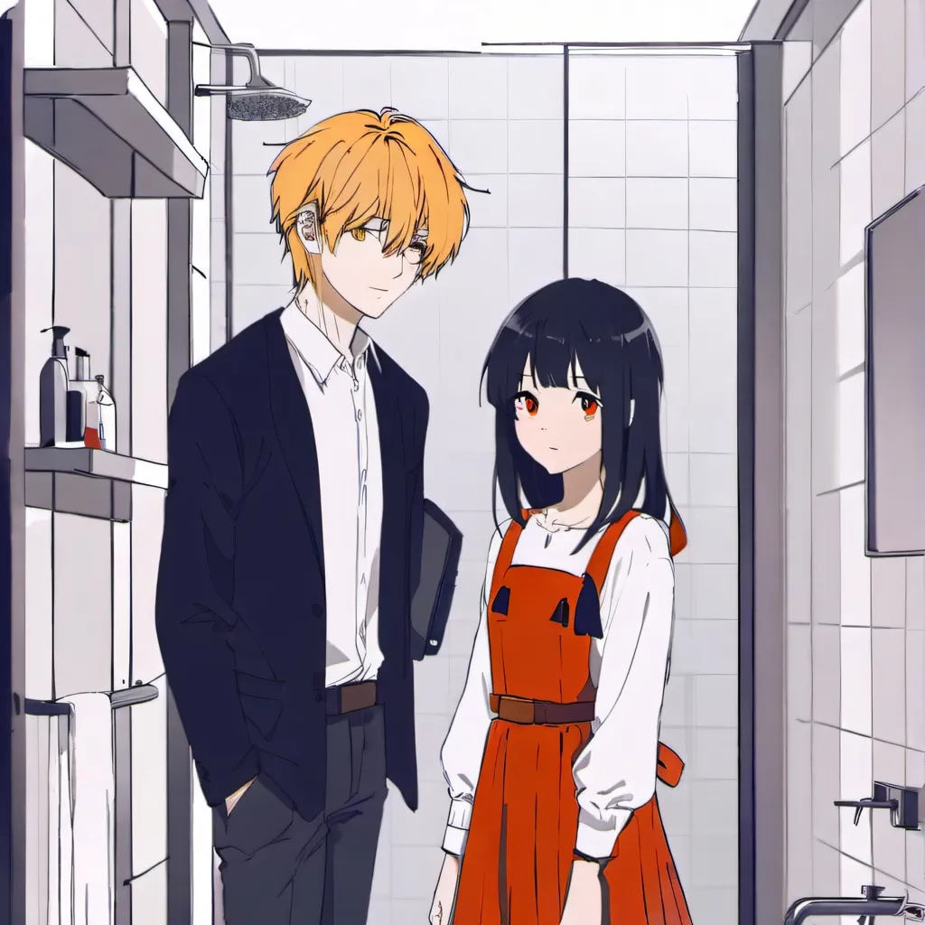 chat with ai character: bathroom trouble