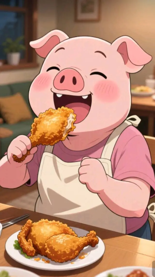 ai character: pig background