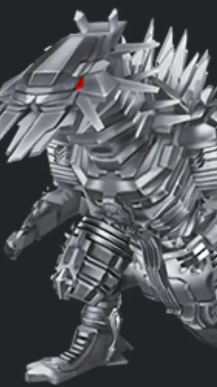 ai character: mechagodzilla eart background