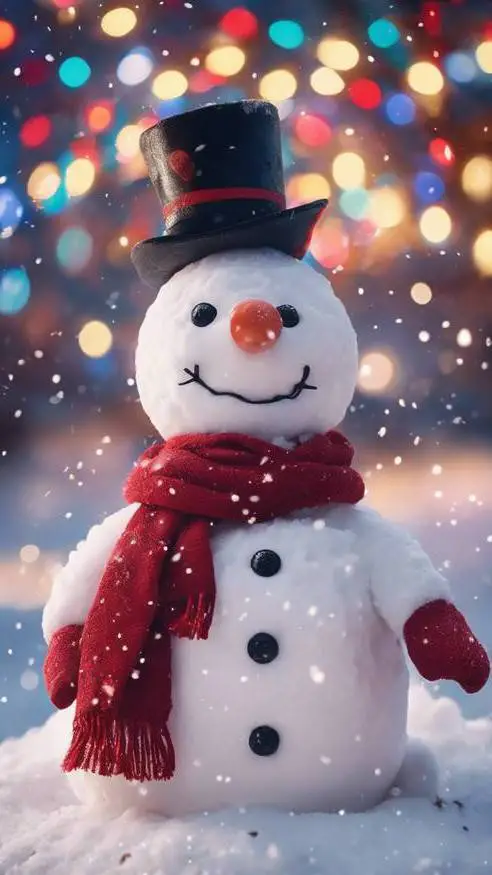 ai character: ☃️Snowman❄️ background