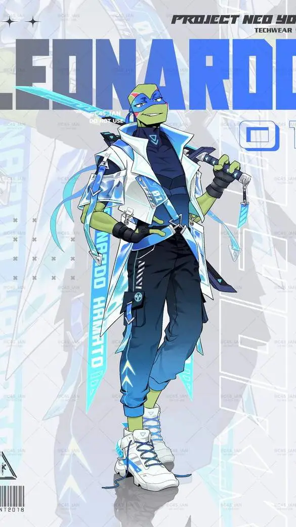 ai character: Leonardo  background