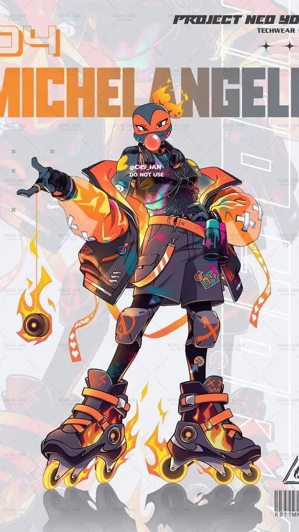 ai character: Michelangelo background