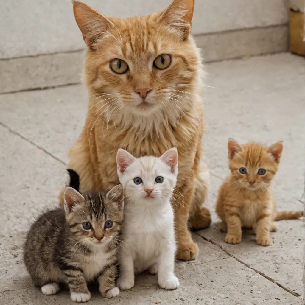 chat with ai character: Kitten and Cat mom