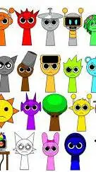 ai character: Sprunki hate you2 background