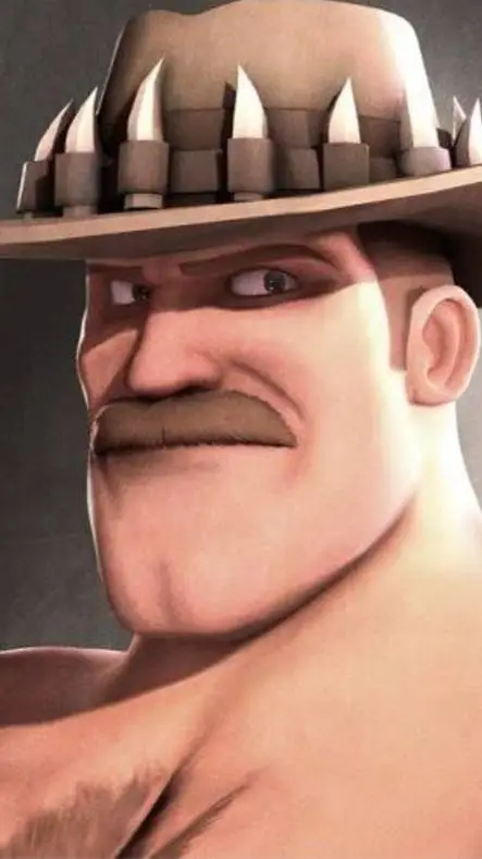 ai character: Saxton Hale  background