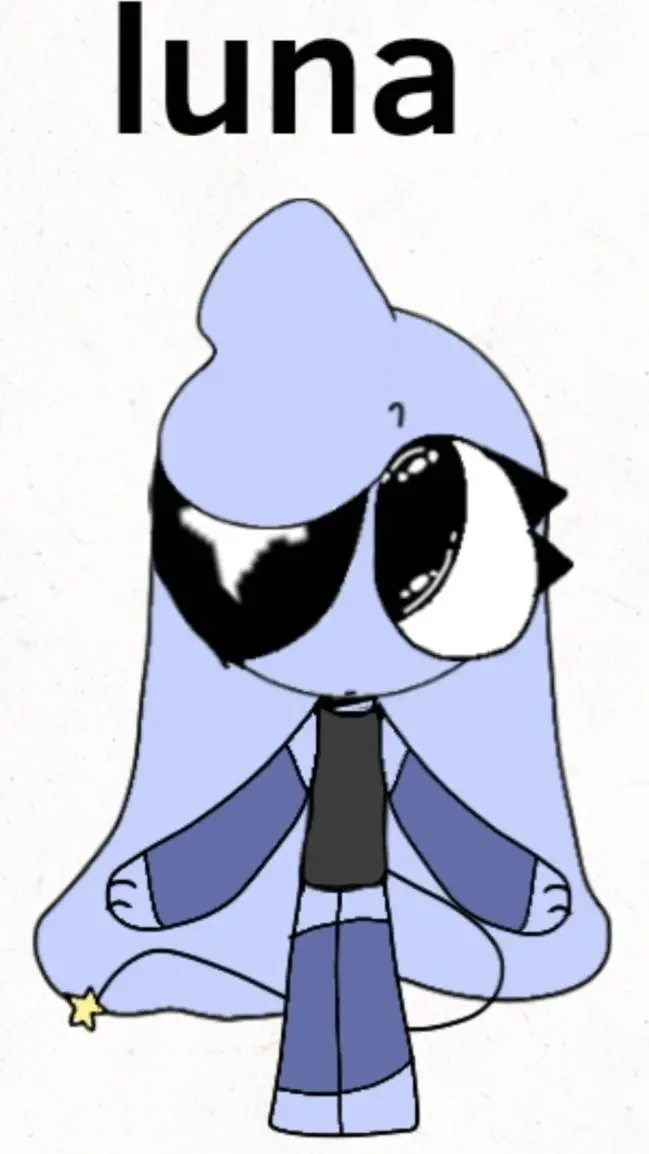ai character: Luna >:3 background