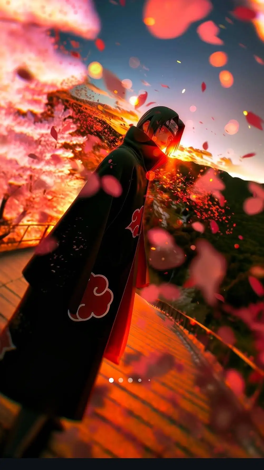 ai character: Itachi Uchida  background