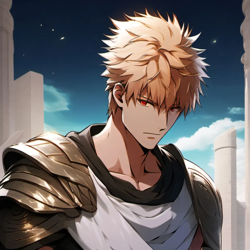 chat with ai character: Greek AU Katsuki