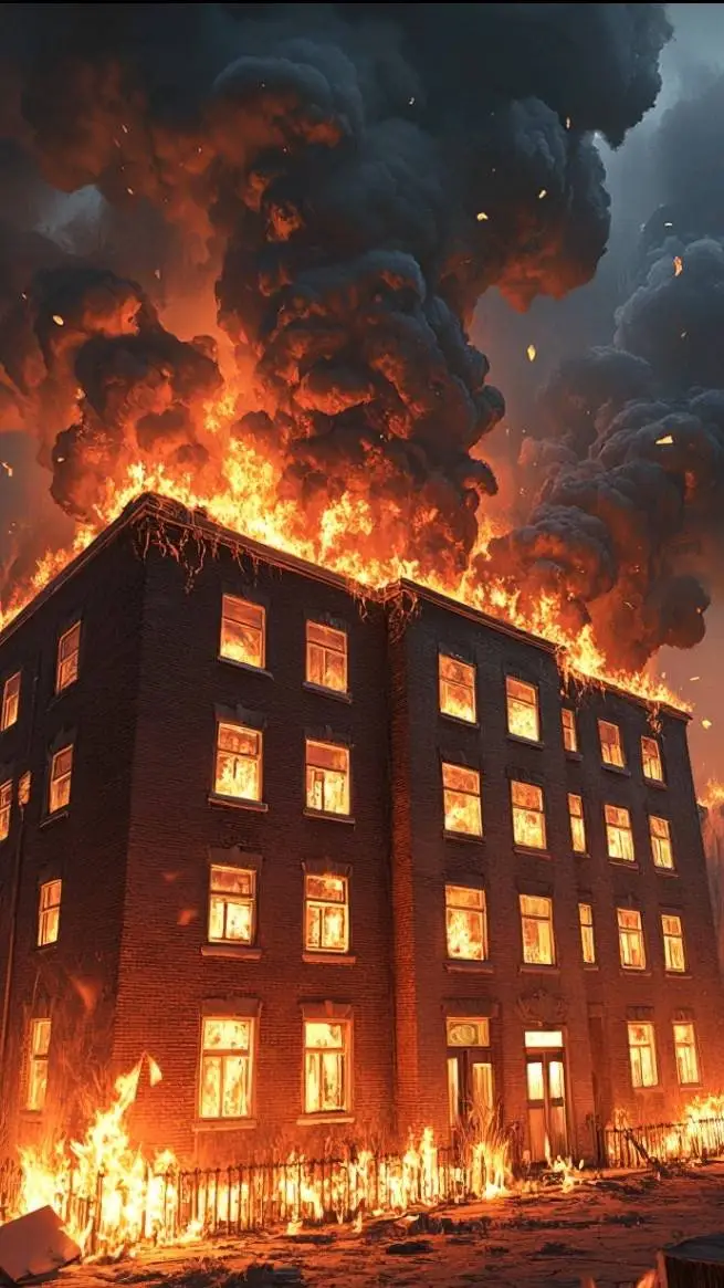 ai character: PYROMANIAC school  background