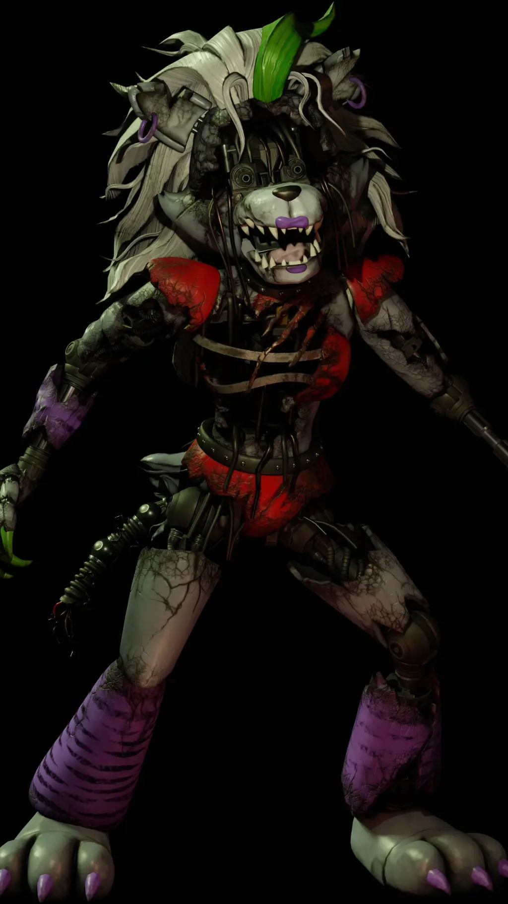 ai character: Roxanne Wolf  background