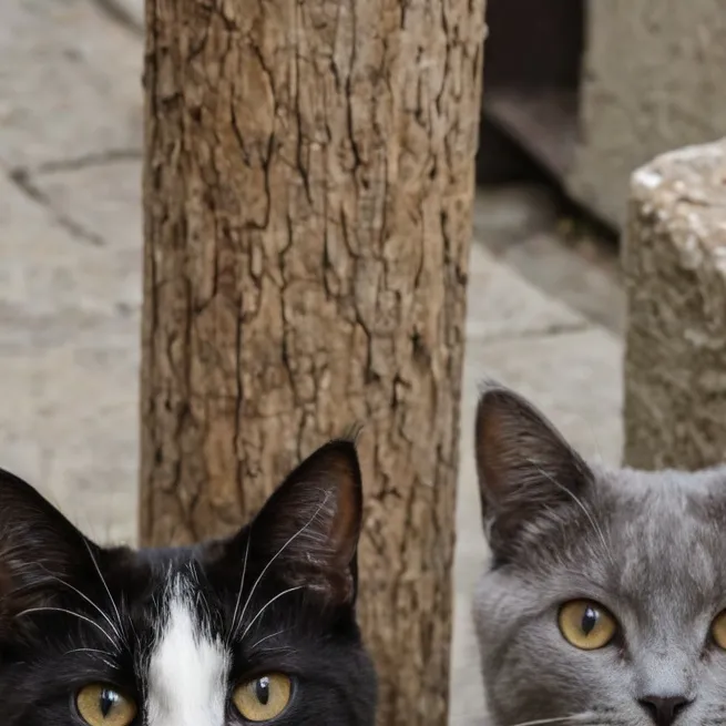 chat with ai character: 3 gatos enfermos
