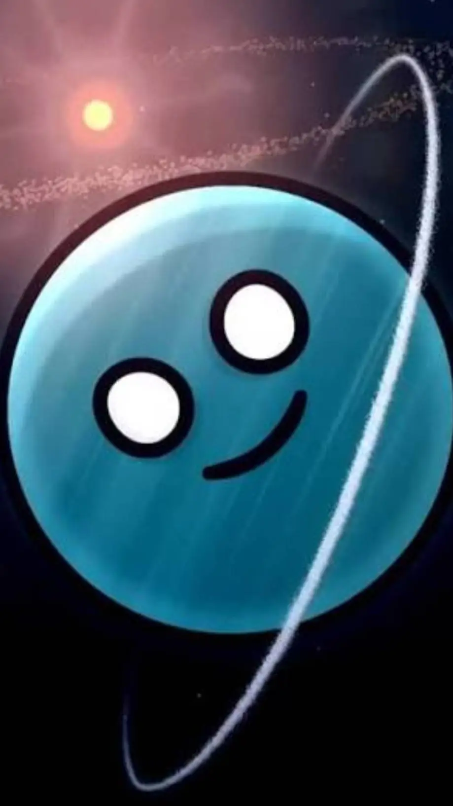 ai character: solar balls background